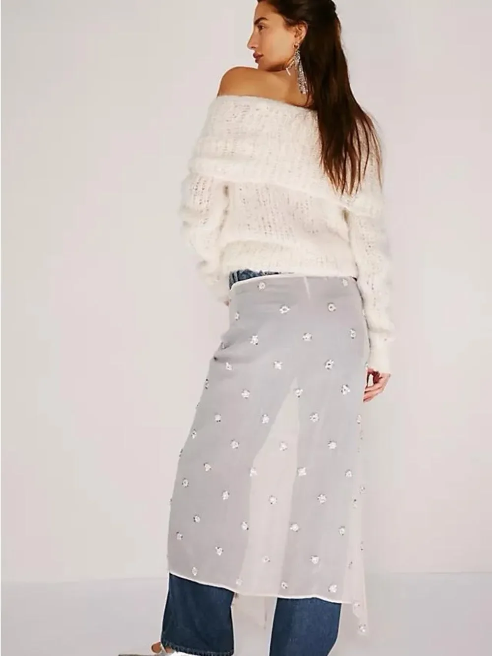 Free People Embellished Apron Sarong